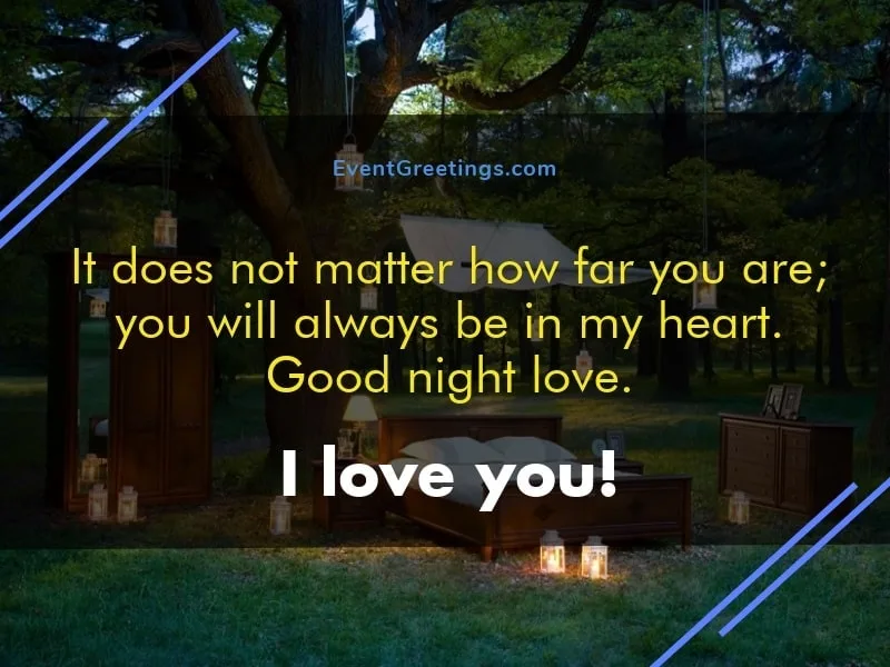 Girlfriend far - good night miss you message quote