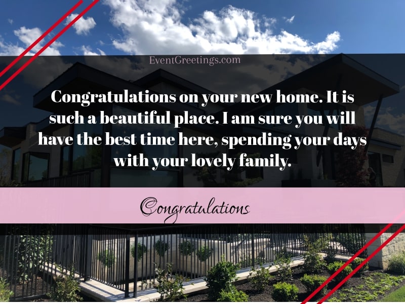 Congratulations On your New Home