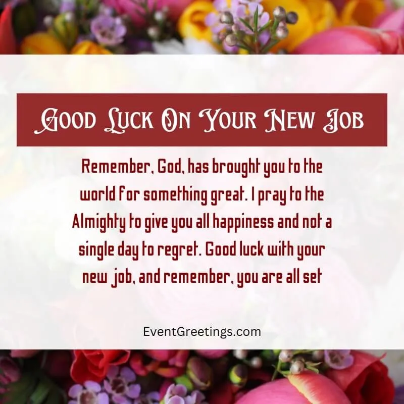 good luck quotes for new job
