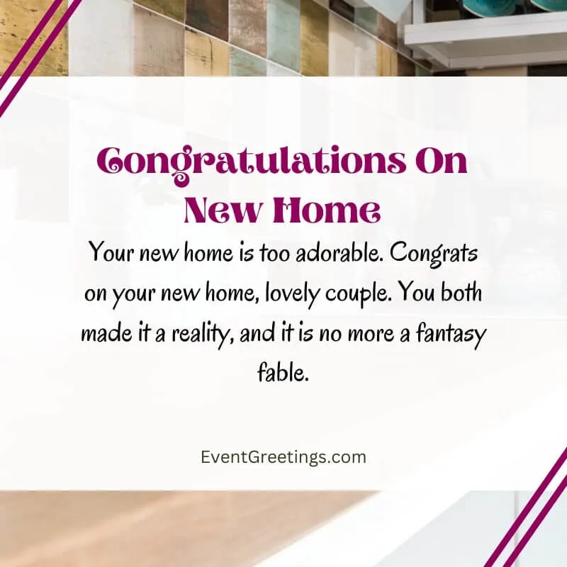 Your new home is too adorable. Congrats on your new home, lovely couple. You both made it a reality, and it is no more a fantasy fable.