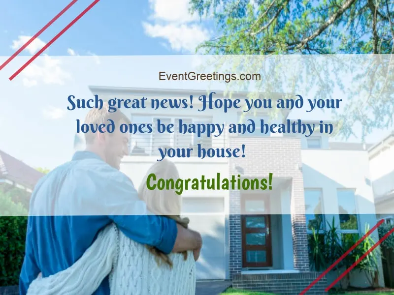congratulations on new house