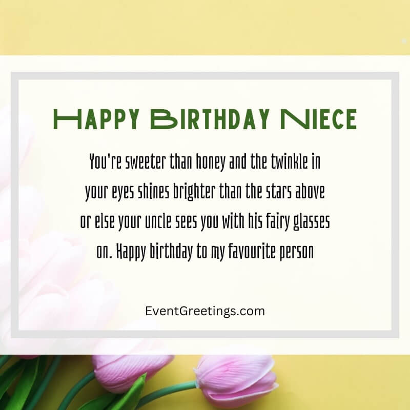 touching birthday wishes for niece