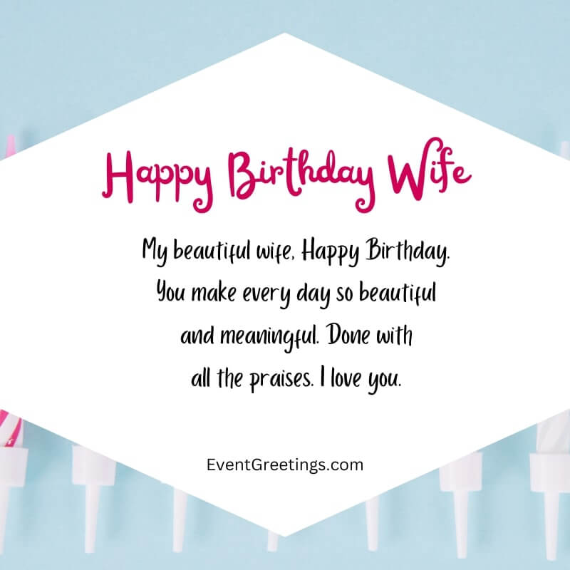 Birthday quotes for wife