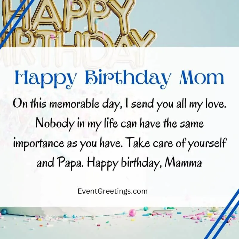 Birthday Wishes for mom from daughter