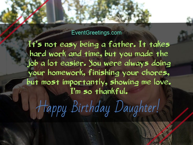 birthday wish for daughter from father