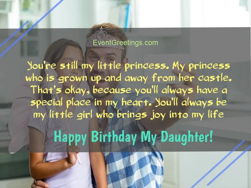 birthday wish for daughter from dad