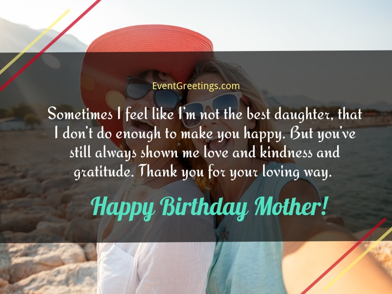 birthday wishes for mother from daughter