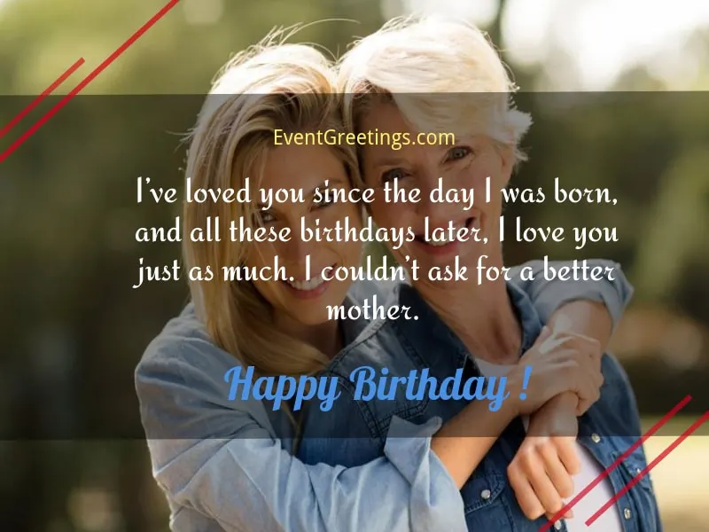 birthday wishes for mother from daughter