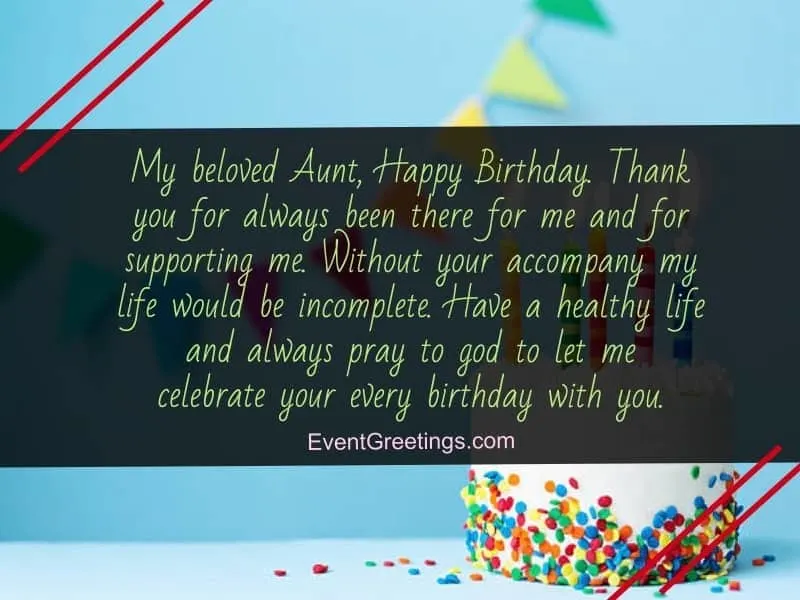 nice birthday wishes for aunt