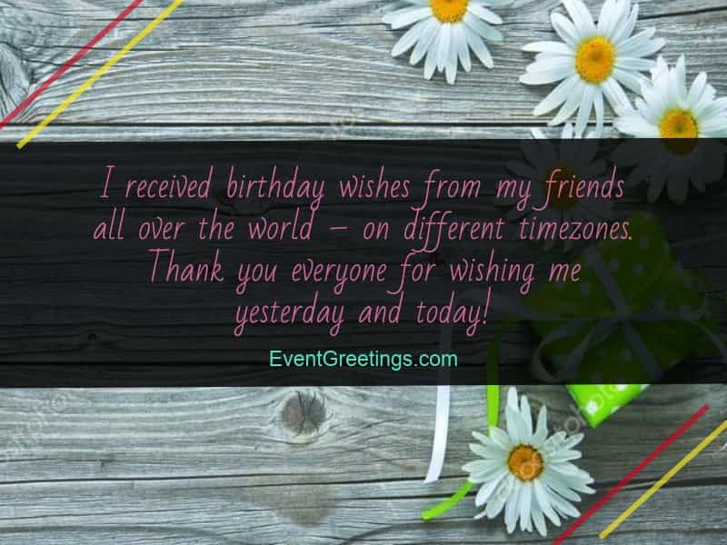 Thank You Messages for Birthday Wishes