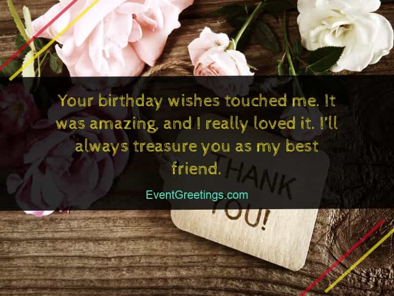 Thank You Note For Birthday Wishes