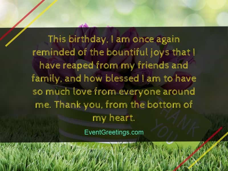 50 Best Thank You Messages For Birthday Wishes Quotes And Notes