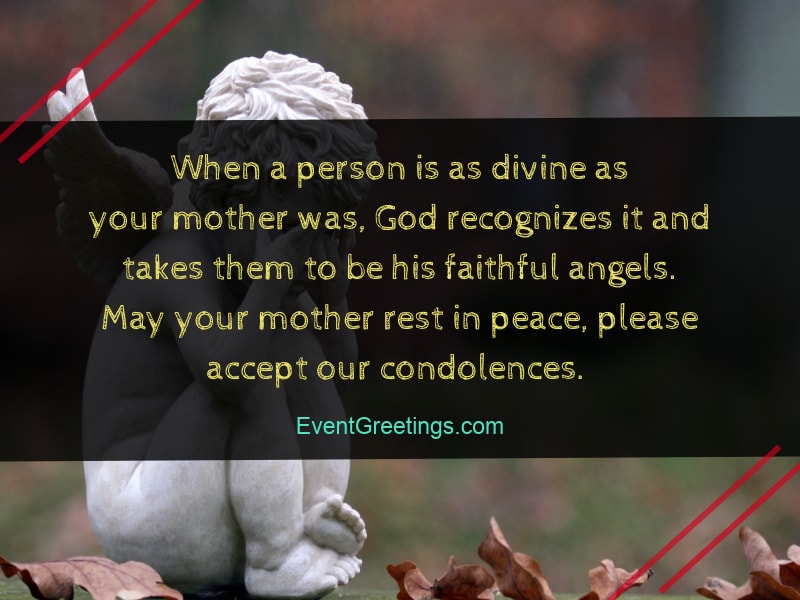 message on demise of mother