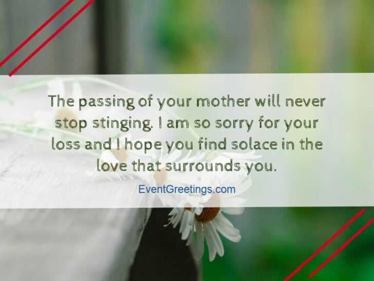 55 Condolence Message On Death of Mother - Sympathy Quotes