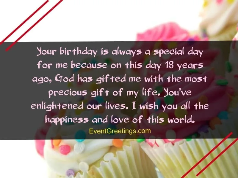 sweet birthday quotes for 18th birthday