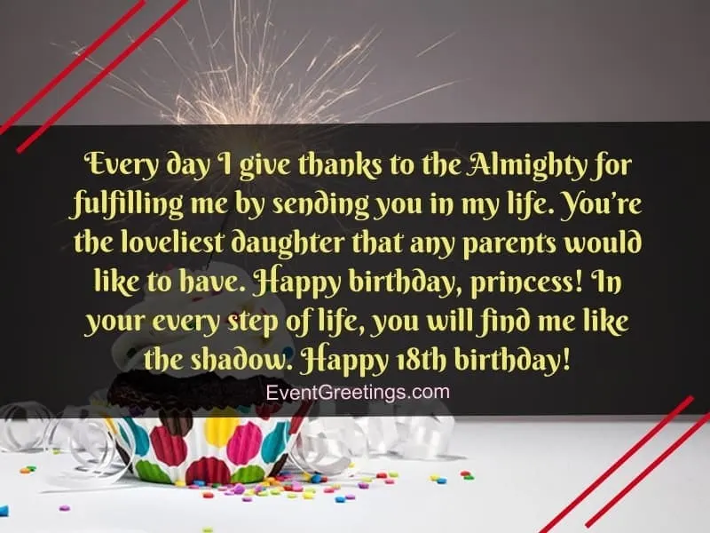 18th birthday wishes for daughter