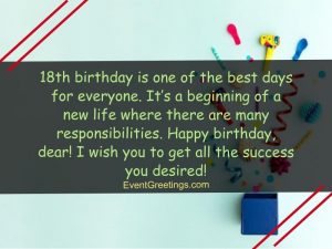 90 Best Happy 18th Birthday Wishes And Quotes For Dearest One