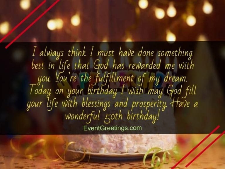 70 Amazing 50th Birthday Wishes And Messages With Love
