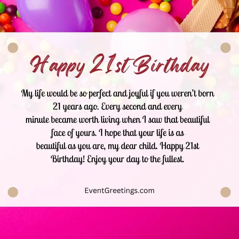 Exclusive Happy 21st Birthday Wishes