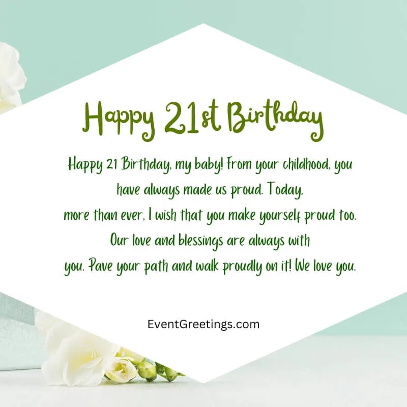 Exclusive Happy 21st Birthday Wishes