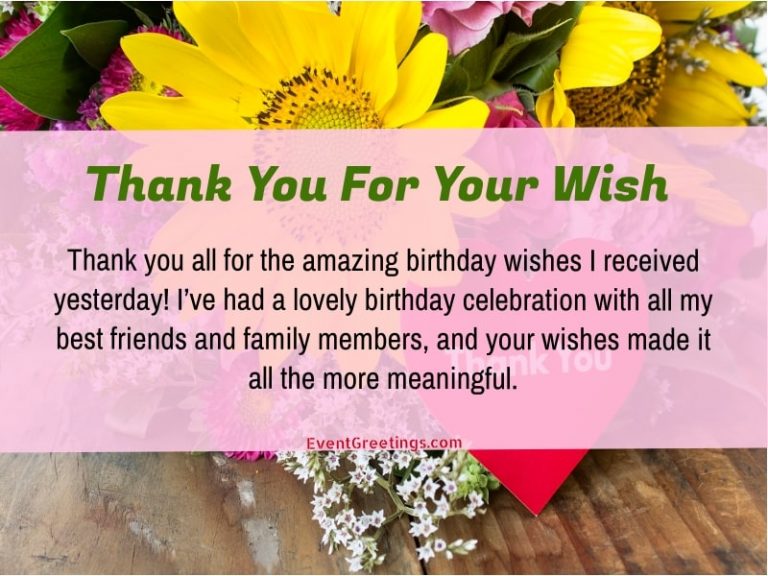 50 Best Thank You Messages For Birthday Wishes Quotes And Notes