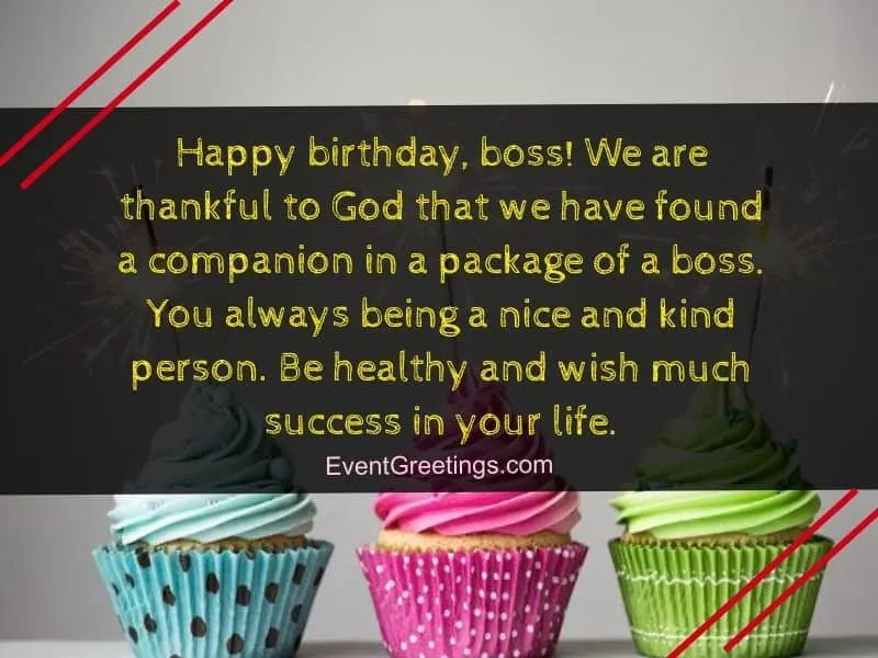 birthday wishes and messages for boss