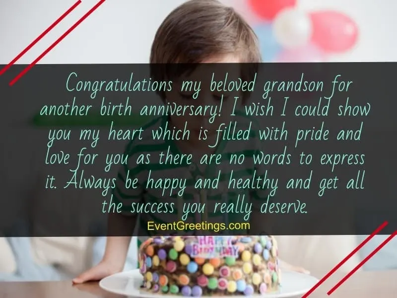 happy birthday grandson wishes