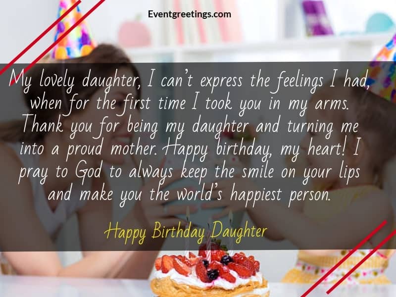 birthday wishes for daughter from mother