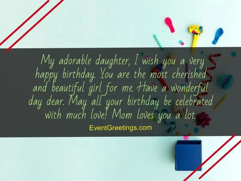 inspirational birthday wishes for daughter from mother