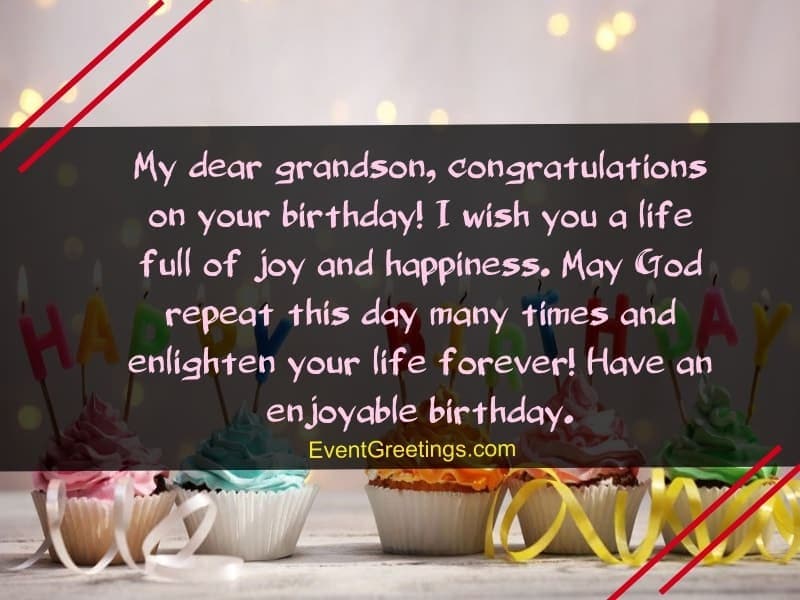 happy birthday messages for grandson