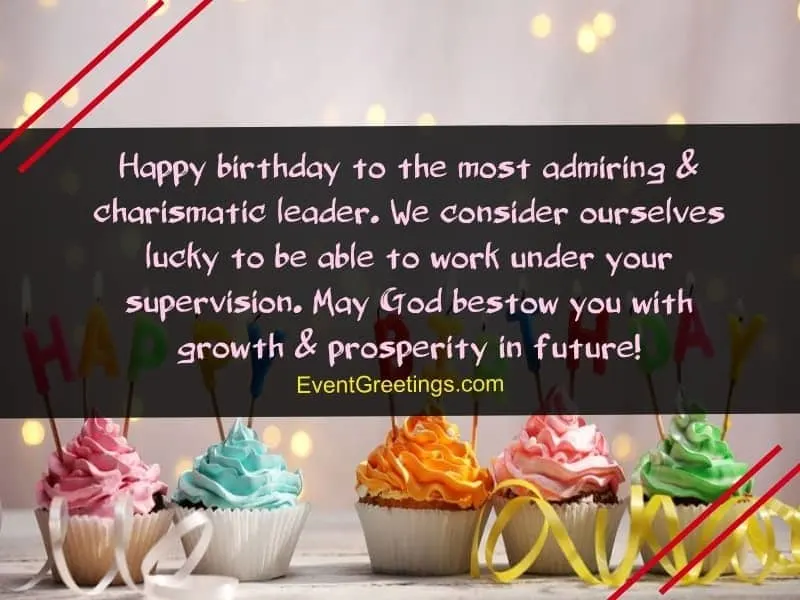 Birthday Message for Lady Boss