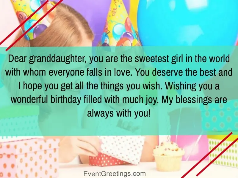 happy birthday granddaughter