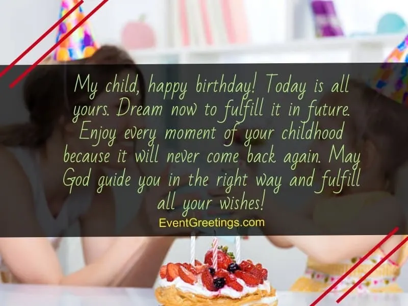 cute birthday messages for kids