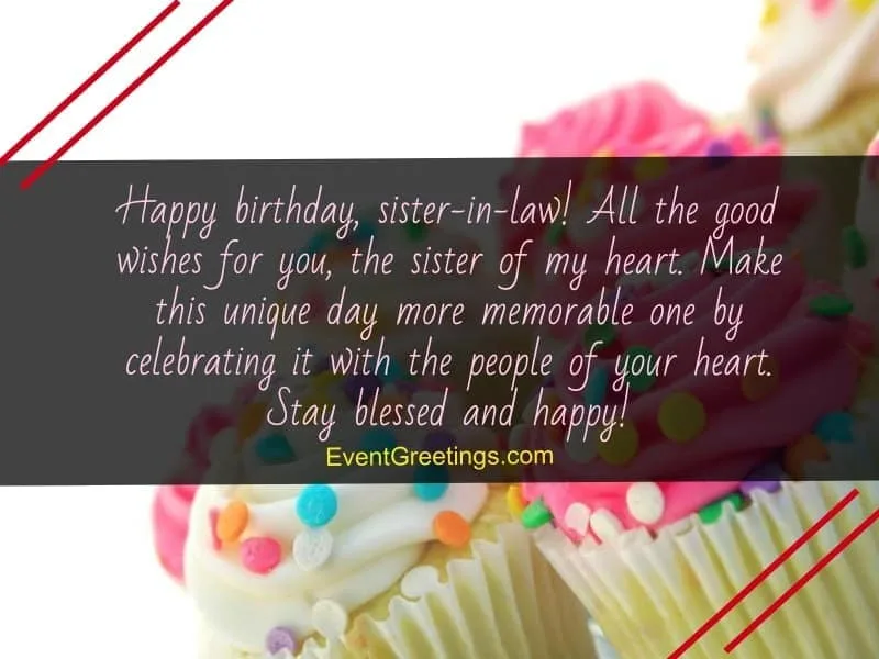 special birthday wishes for sister in law