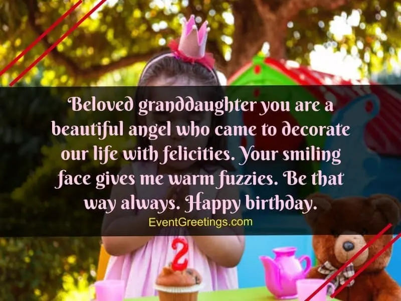 cute happy birthday wishes for granddaughter