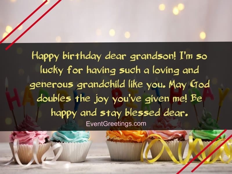 cute birthday messages for grandson