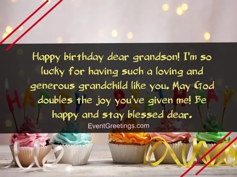 cute birthday messages for grandson