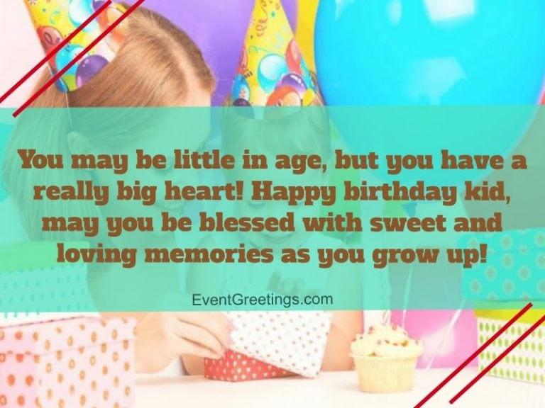 65 Cute Birthday Wishes For Kids With Lots Of Love