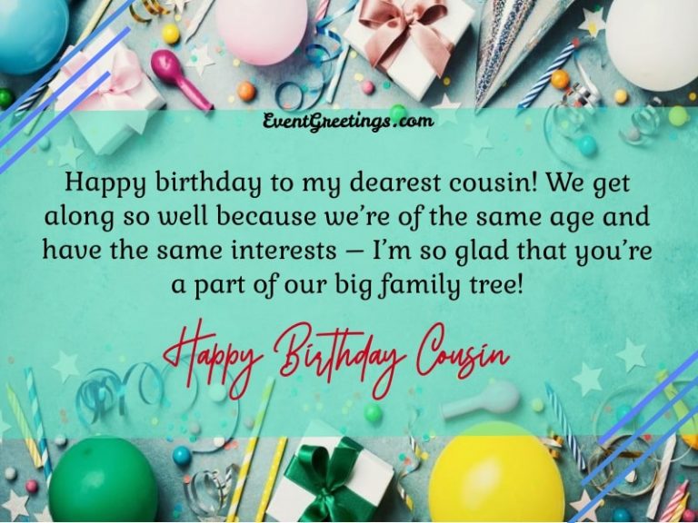 75 Fabulous Birthday Wishes for Cousin To Rigid The Bond