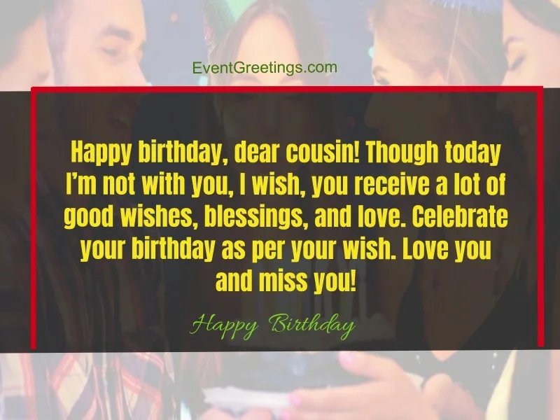 birthday wishes for cousin