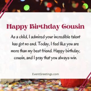 85 Fabulous Birthday Wishes for Cousin To Rigid The Bond