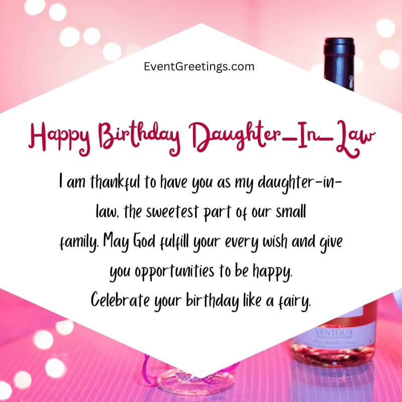 birthday wishes for daughter in law
