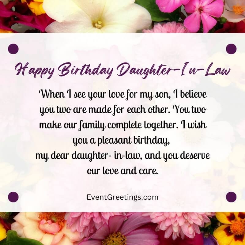daughter in law birthday wishes