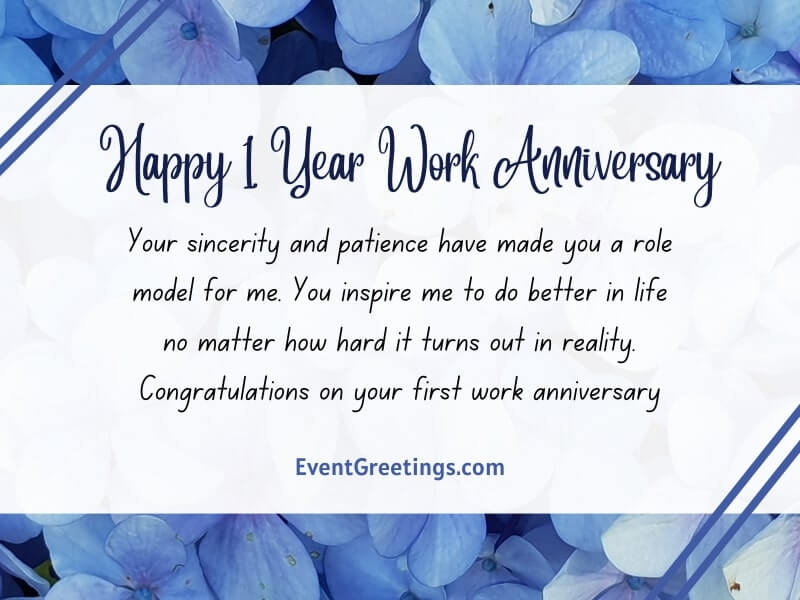 Happy 1 Year Work Anniversary quotes