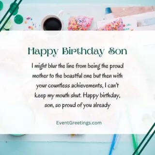 Happy Birthday Son From Mom Quotes
