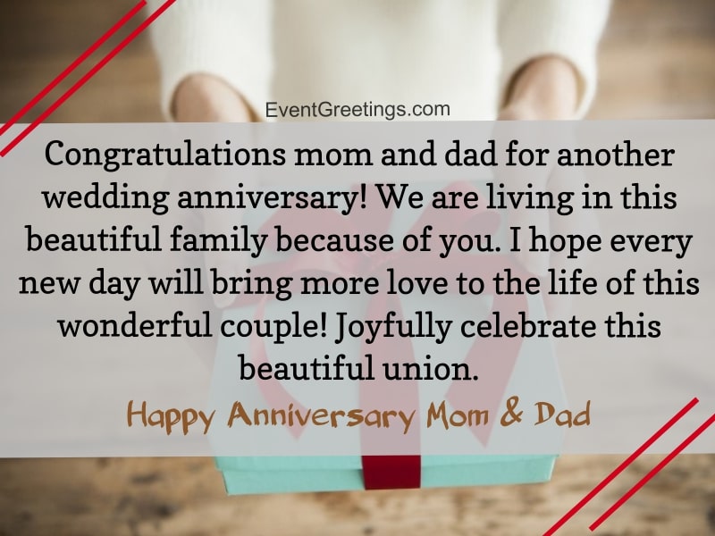 25 Amazing Happy  Anniversary  Mom  And Dad  Quotes And Wishes