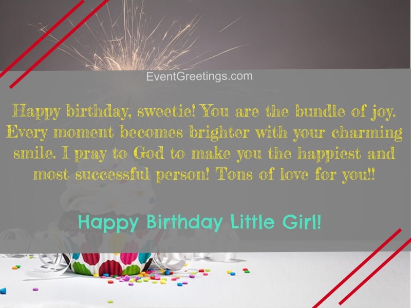 пожелания на день рождения маленькой девочке