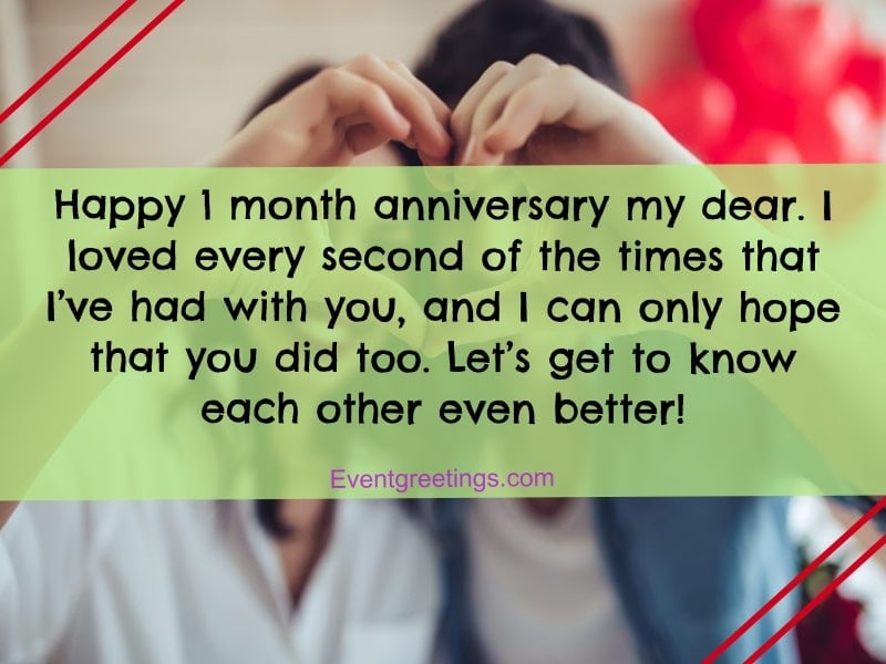 happy one month anniversary