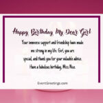 90 Cute Happy Birthday Wishes For Girl To Feel Her Special