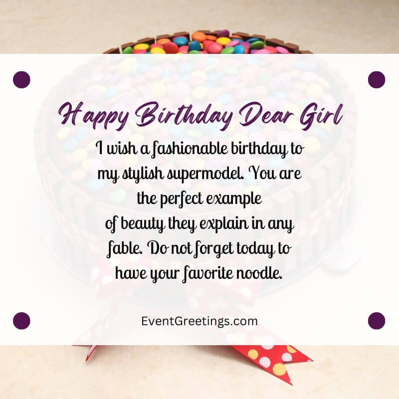 unique birthday wishes for girl 